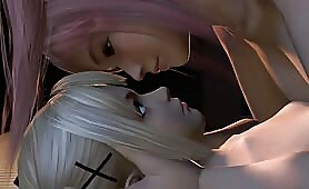 Honoka Shy Kissing 3d Animation